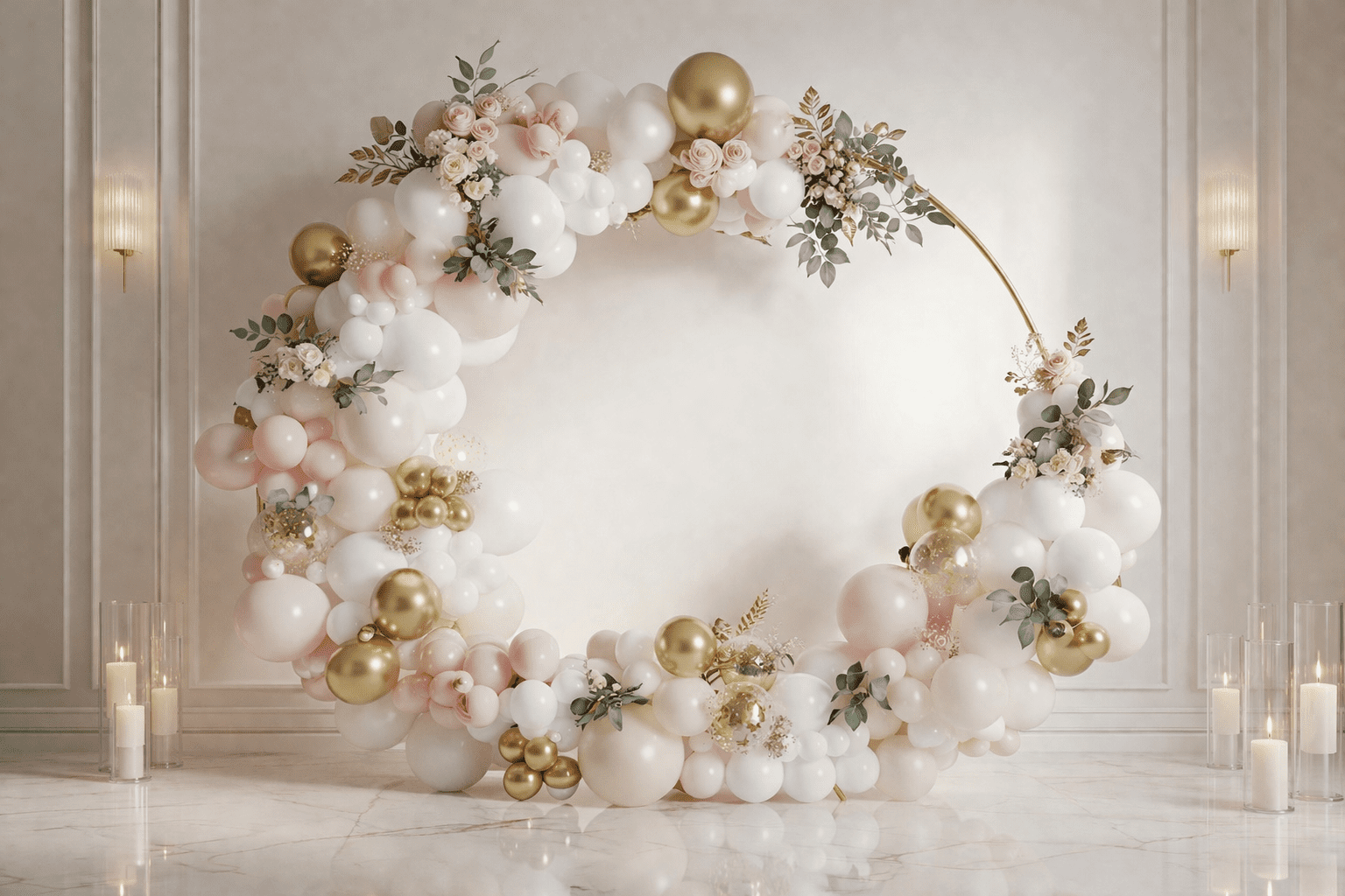 Custom balloon display for parties, events, and weddings